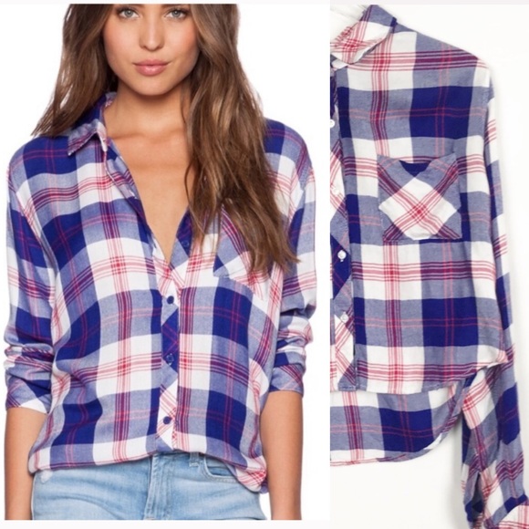 Rails Tops - [Rails] Flannel Button Down Long Sleeve Plaid Top